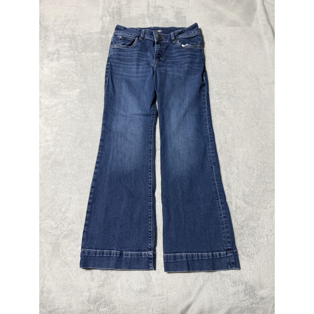 Wrangler Jeans Womens 28x28.5 Blue Trouser Flare Western Denim Medium Wash